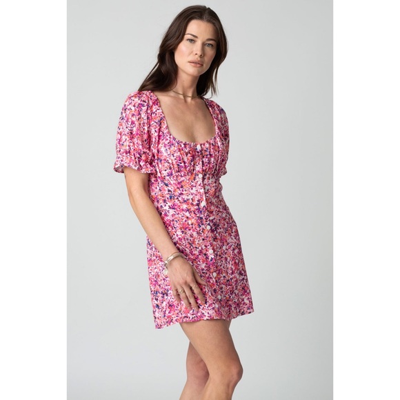 Stillwater The Brand Floral Puff Sleeve Mini Dress - Picture 5 of 14